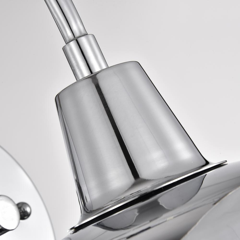 CHLOE Lighting IRONCLAD Industrial 1 Light Chrome Indoor Wall Sconce 9" Wide. Picture 4