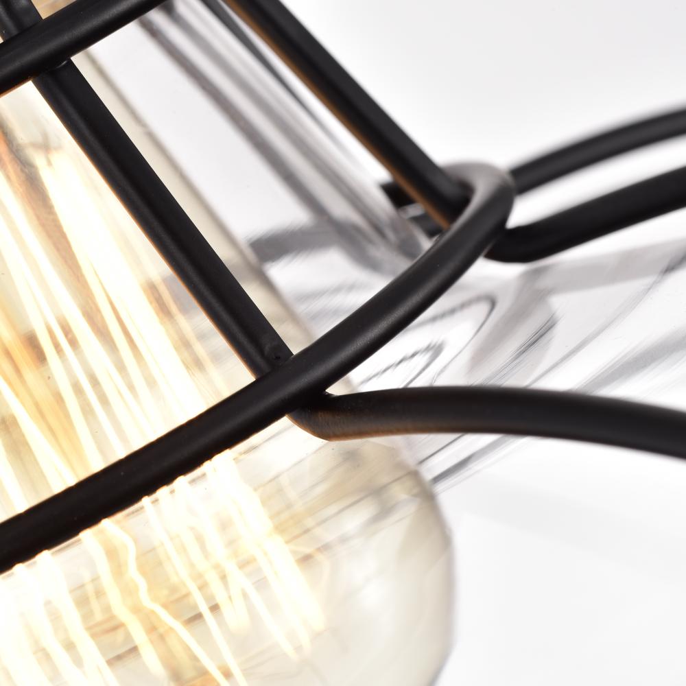 CHLOE Lighting GIANNA Transitional 1 Light Black and Burnished Brass Mini Pendant Ceiling Fixture 10" Wide. Picture 8