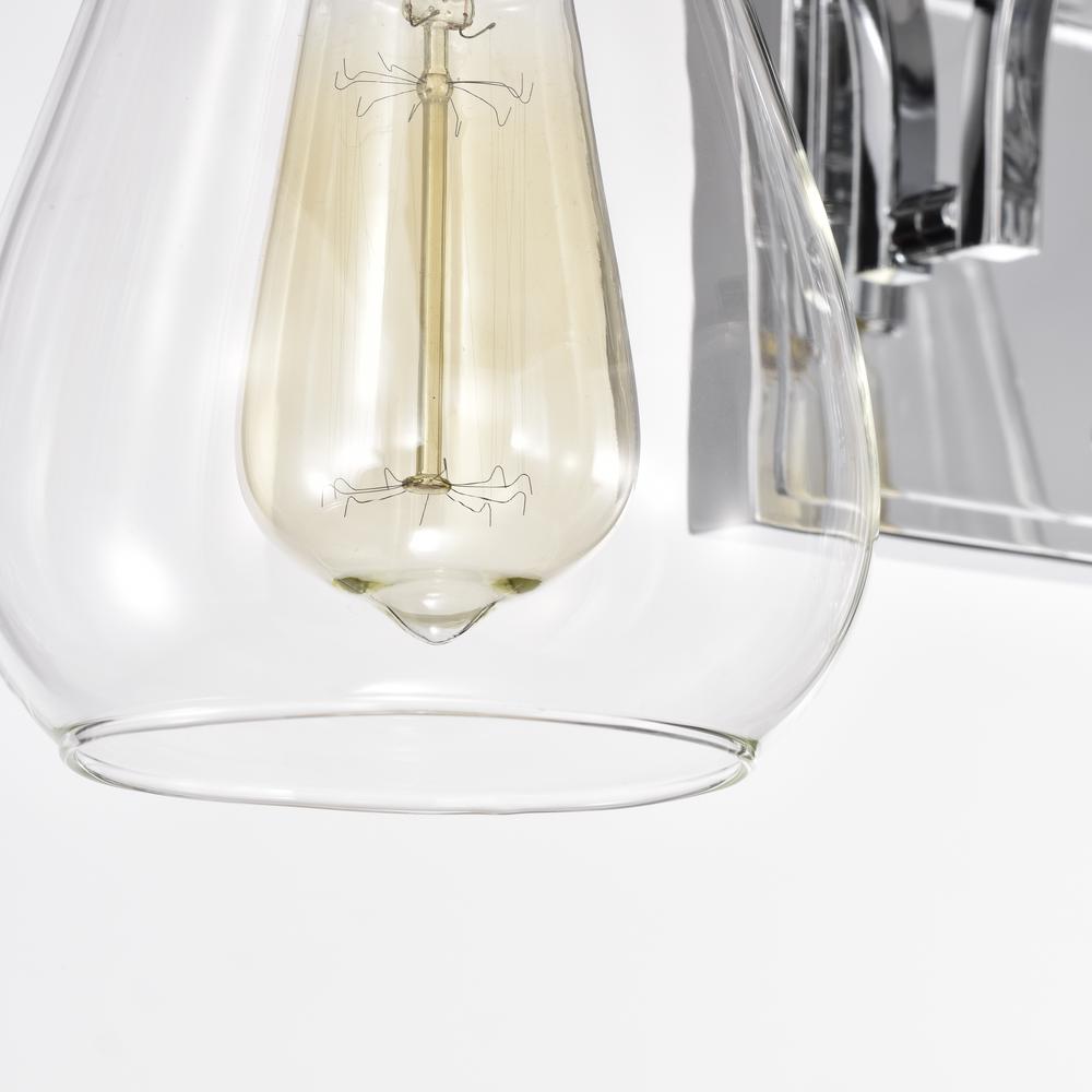 CHLOE Lighting HUDSON Transitional 3 Light Chrome Bath Vanity Fixture 23" Wide. Picture 4