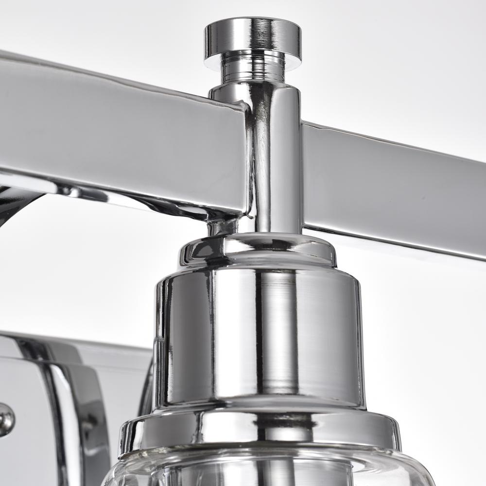 CHLOE Lighting HUDSON Transitional 3 Light Chrome Bath Vanity Fixture 23" Wide. Picture 5
