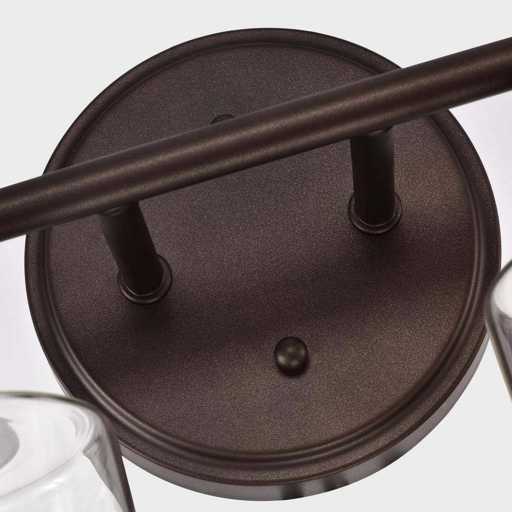 CHLOE Lighting KARSON Transitional 4 Light Oil Rubbed Bronze Bath Vanity Fixture 30" Wide. Picture 5