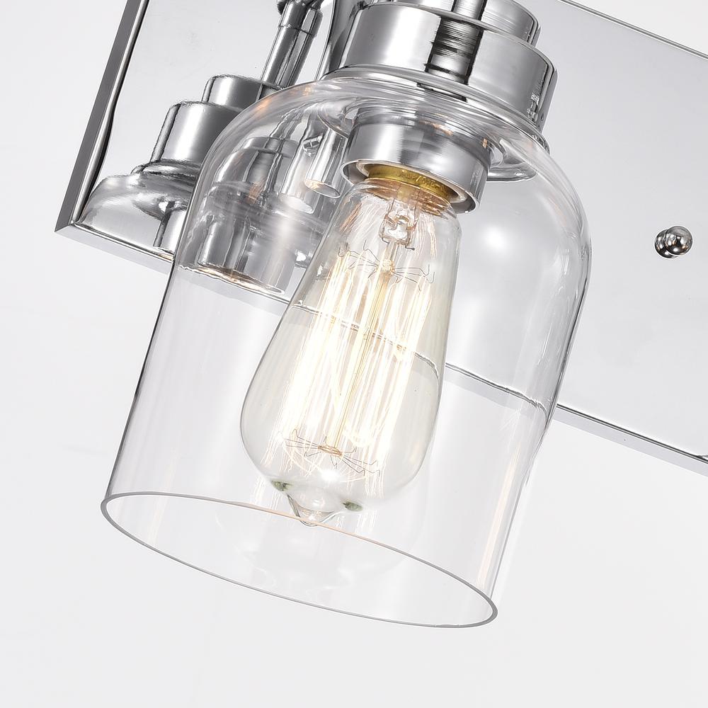 CHLOE Lighting THIERRY Transitional 3 Light Chrome Bath Vanity Fixture 24" Wide. Picture 5