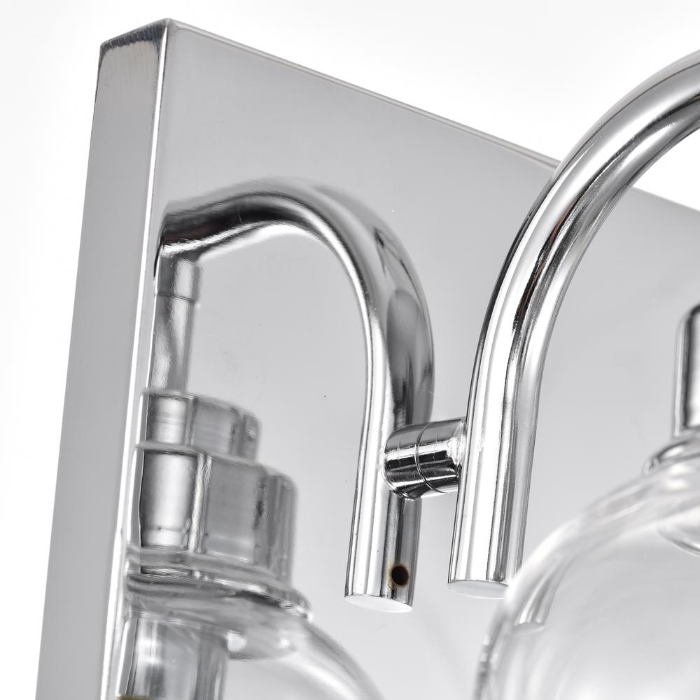 CHLOE Lighting THIERRY Transitional 3 Light Chrome Bath Vanity Fixture 24" Wide. Picture 3