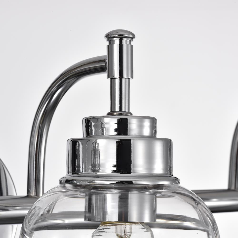 CHLOE Lighting ADAIR Transitional 4 Light Chrome Bath Vanity Fixture 30" Wide. Picture 5