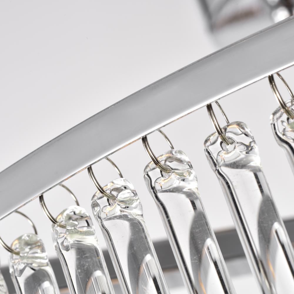 CHLOE Lighting FREY Transitional 3 Light Chrome Semi-Flush Ceiling Fixture 16" Wide. Picture 5