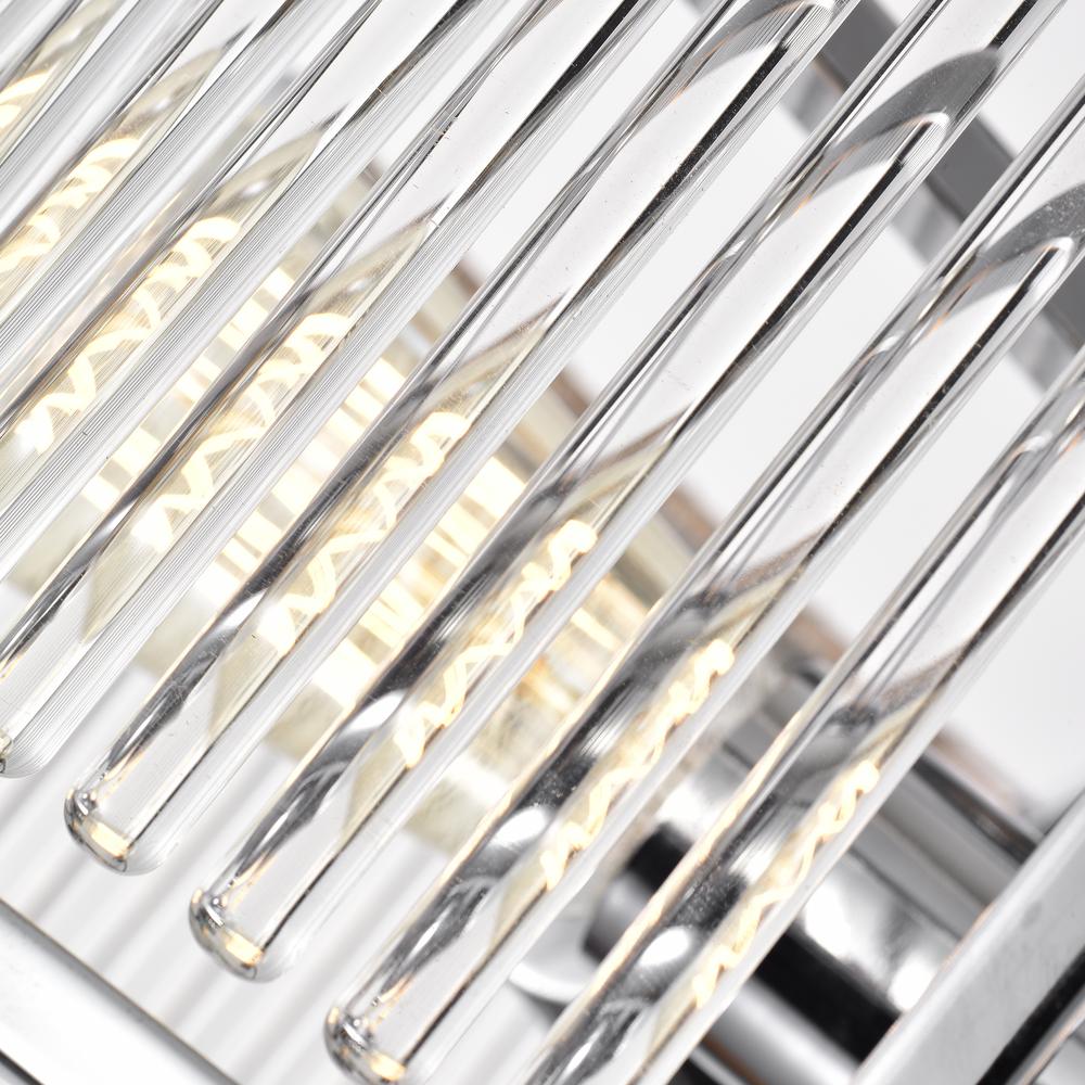 CHLOE Lighting FREY Transitional 3 Light Chrome Semi-Flush Ceiling Fixture 16" Wide. Picture 6