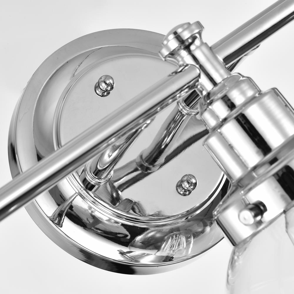 CHLOE Lighting MILO Transitional 3 Light Chrome Bath Vanity Fixture 24" Wide. Picture 6