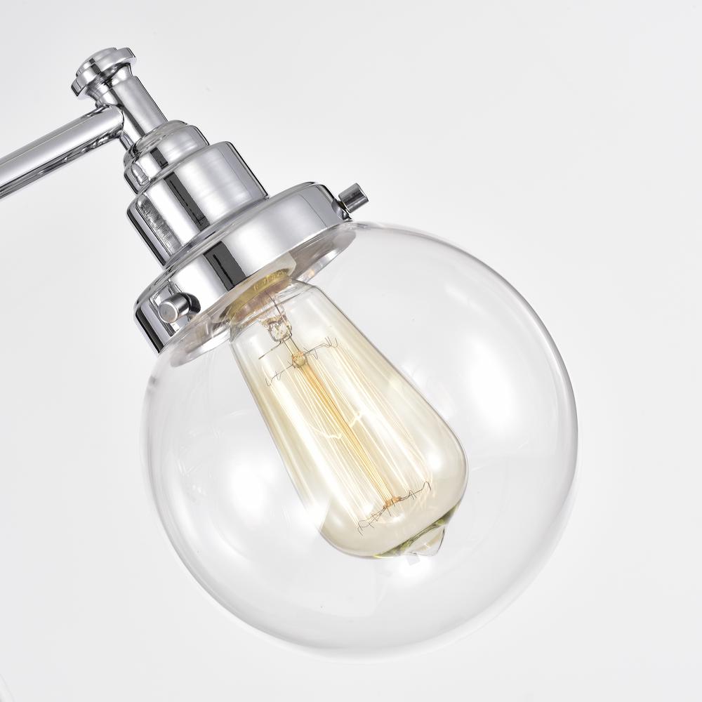 CHLOE Lighting MILO Transitional 3 Light Chrome Bath Vanity Fixture 24" Wide. Picture 7