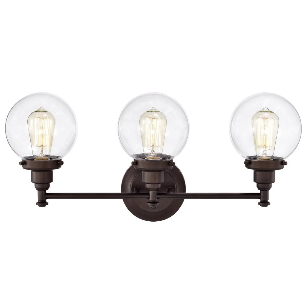CHLOE Lighting MILO Transitional 3 Light Oil Rubbed Bronze Bath Vanity Fixture 24" Wide. Picture 2