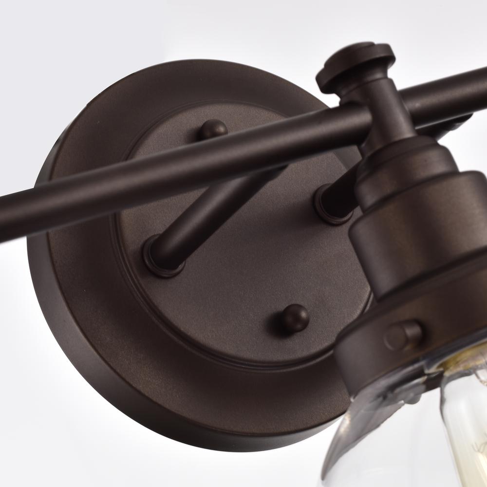 CHLOE Lighting MILO Transitional 3 Light Oil Rubbed Bronze Bath Vanity Fixture 24" Wide. Picture 5