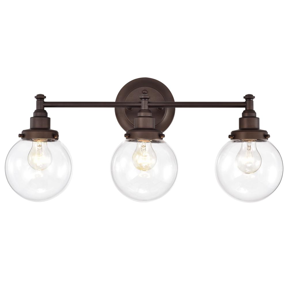 CHLOE Lighting MILO Transitional 3 Light Oil Rubbed Bronze Bath Vanity Fixture 24" Wide. Picture 7