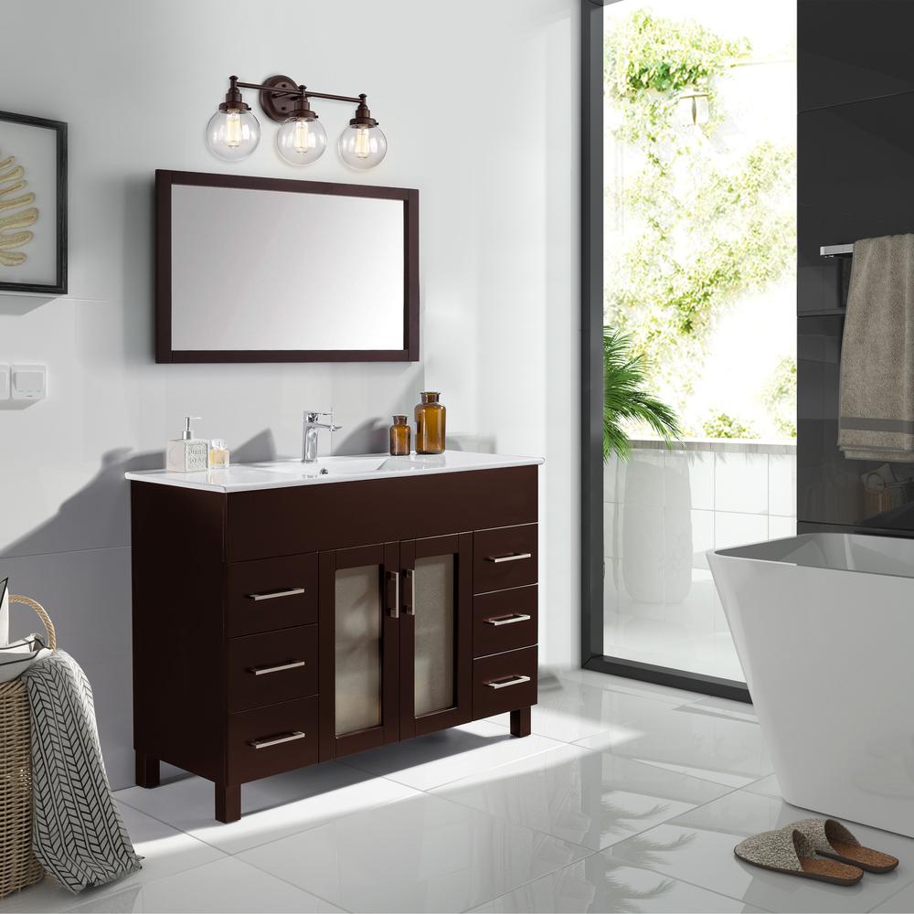 CHLOE Lighting MILO Transitional 3 Light Oil Rubbed Bronze Bath Vanity Fixture 24" Wide. Picture 9