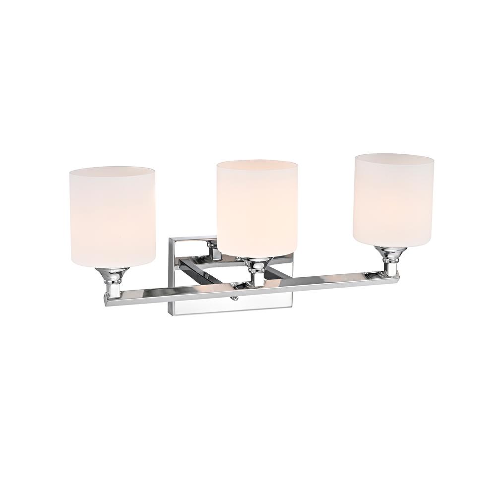 CHLOE Lighting JANE Contemporary 3 Light Chrome Bath Vanity Fixture 22" Width. Picture 1