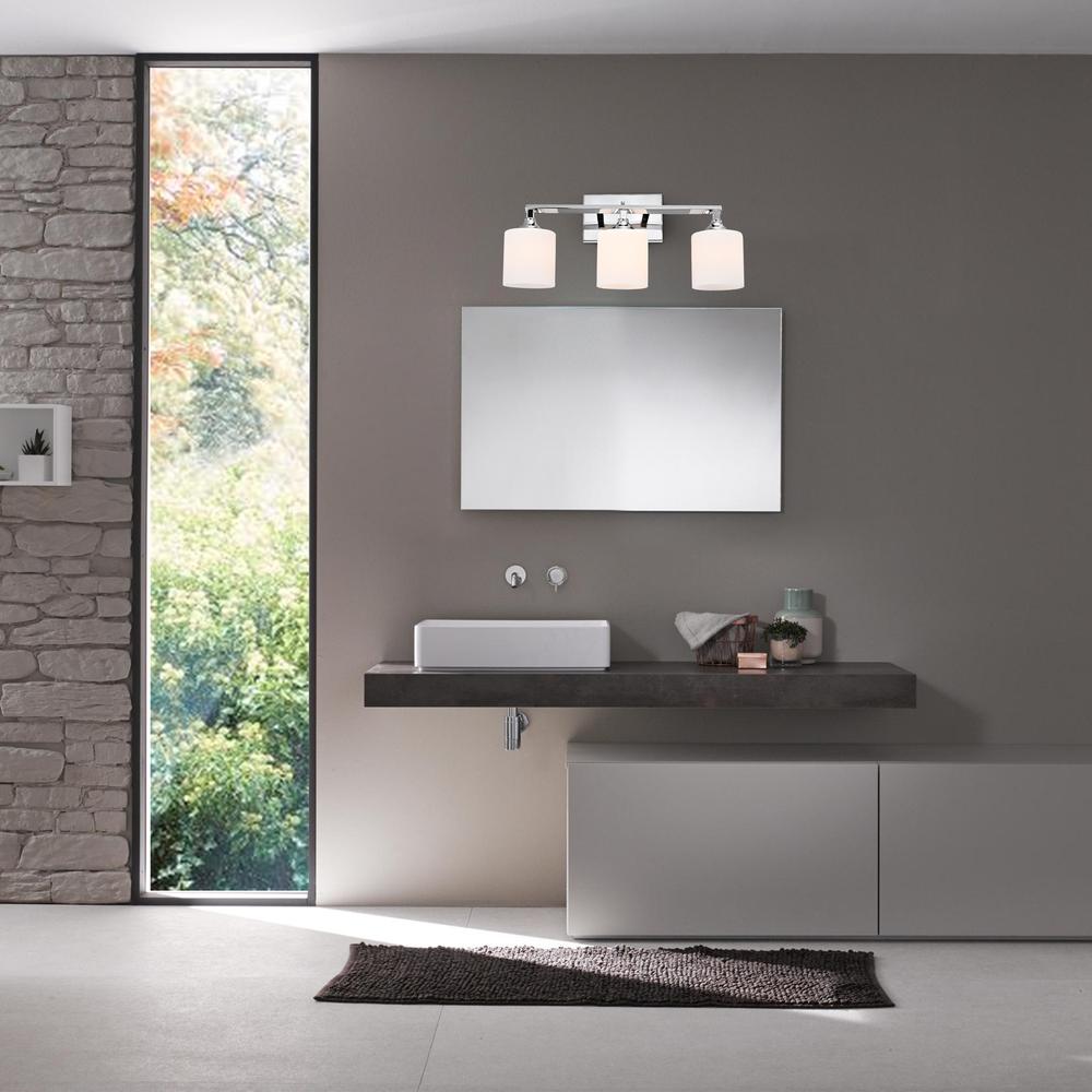 CHLOE Lighting JANE Contemporary 3 Light Chrome Bath Vanity Fixture 22" Width. Picture 9