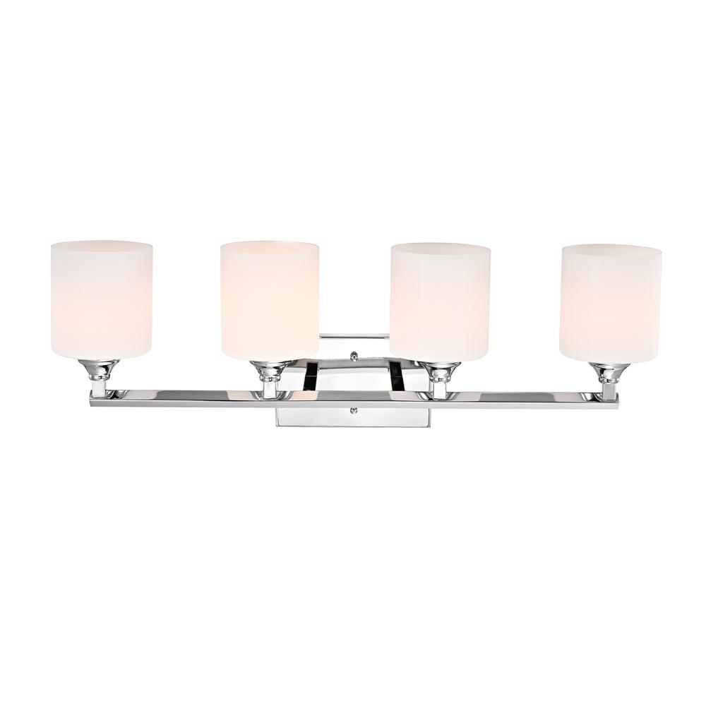 CHLOE Lighting JANE Contemporary 4 Light Chrome Bath Vanity Fixture 29" Width. Picture 3