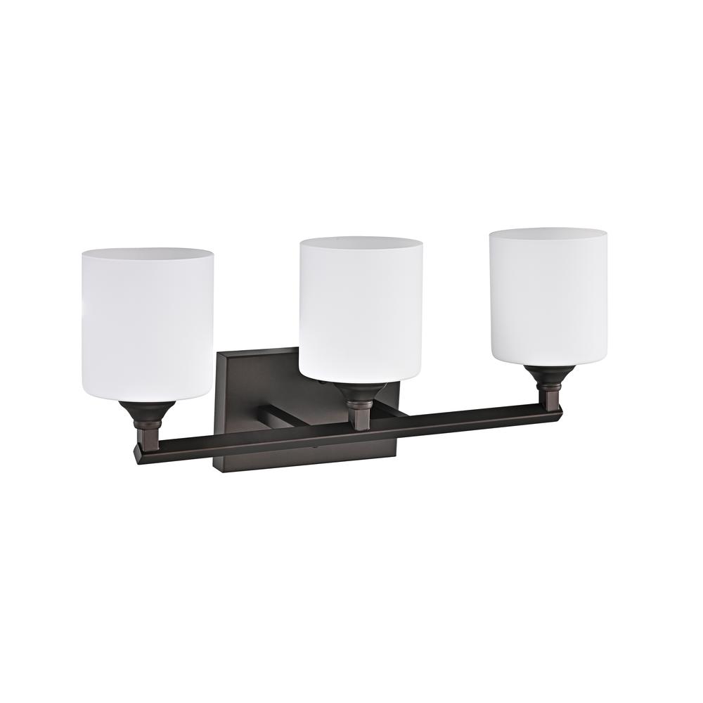 CHLOE Lighting JANE Contemporary 3 Light Rubbed Bronze Bath Vanity Fixture 22" Width. Picture 2