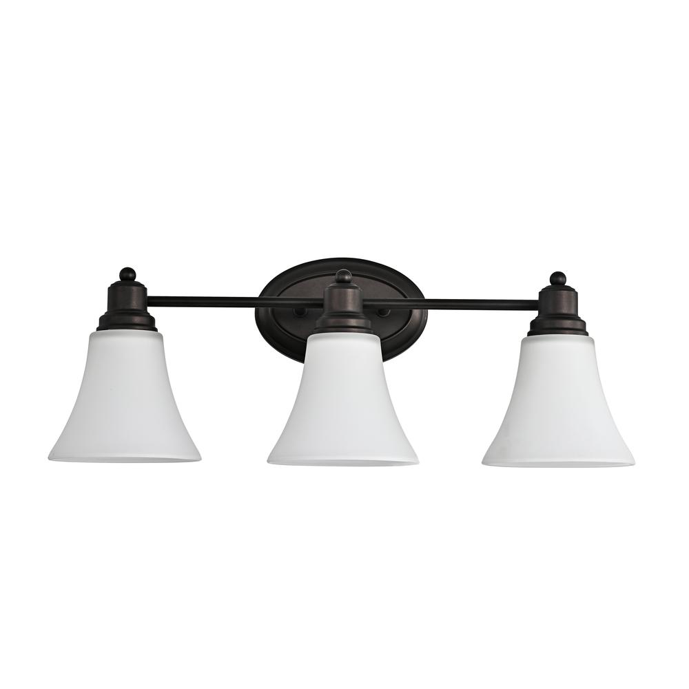 CHLOE Lighting JANET Contemporary 3 Light Rubbed Bronze Bath Vanity Fixture 24" Width. Picture 2