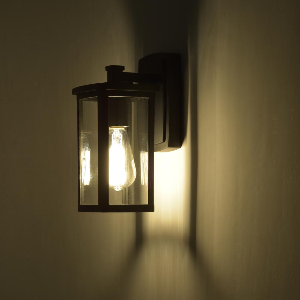 CHLOE Lighting QUILL Transitional 1 Light Textured Black Outdoor Wall Sconce 11" Height. Picture 8