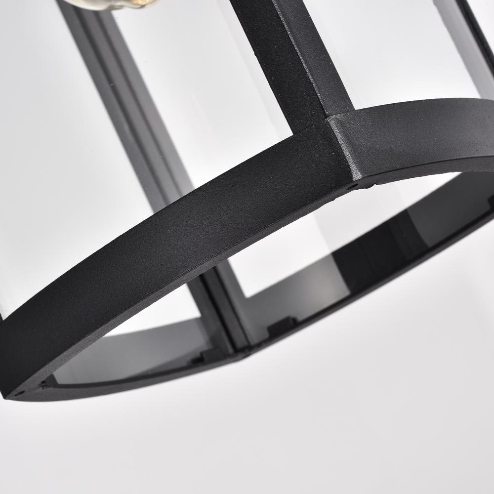 CHLOE Lighting QUILL Transitional 1 Light Textured Black Outdoor Wall Sconce 17" Height. Picture 7