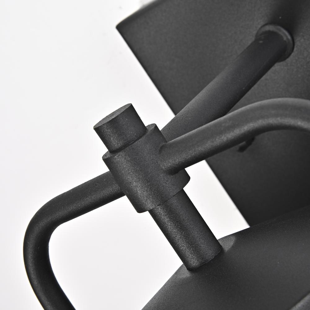 CHLOE Lighting JEFFREY Transitional 1 Light Textured Black Outdoor Wall Sconce 13" Height. Picture 5
