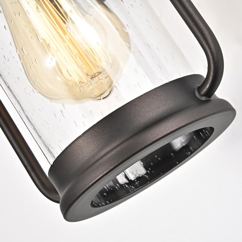 CHLOE Lighting JEFFREY Transitional 1 Light Rubbed Bronze Outdoor Wall Sconce 13" Height. Picture 6