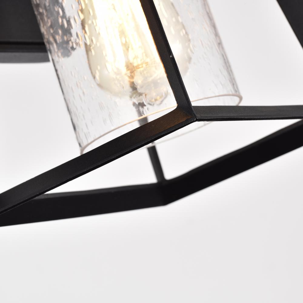 CHLOE Lighting RUSSELL Transitional 1 Light Textured Black Outdoor Wall Sconce 11" Height. Picture 7