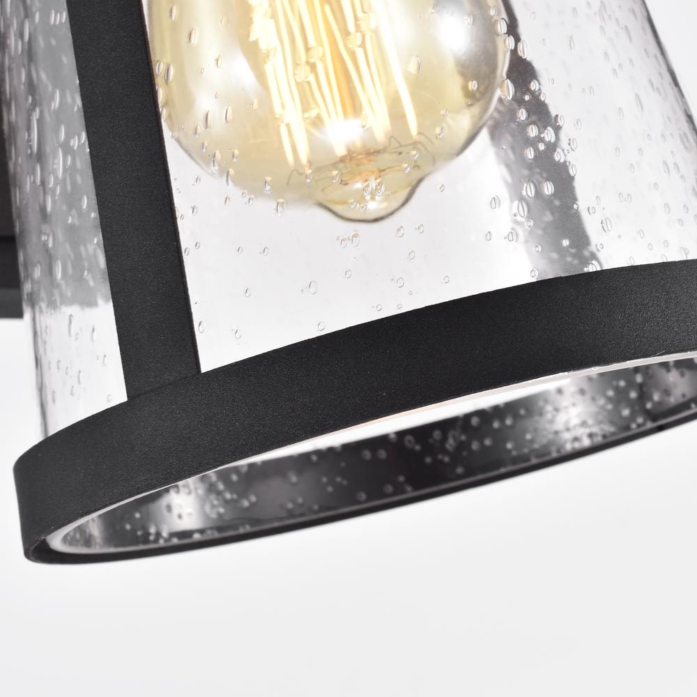 CHLOE Lighting FREYA Transitional 1 Light Textured Black Outdoor Wall Sconce 11" Height. Picture 5