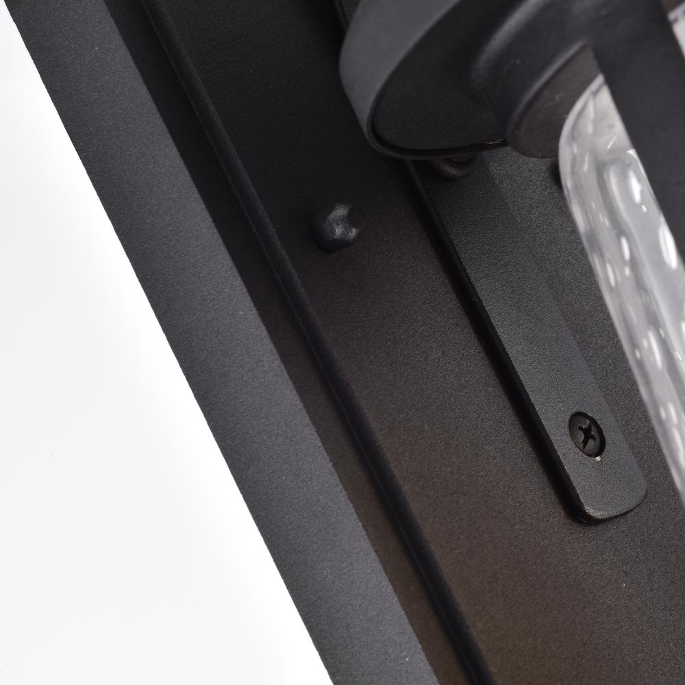 CHLOE Lighting FREYA Transitional 1 Light Textured Black Outdoor Wall Sconce 12" Height. Picture 6