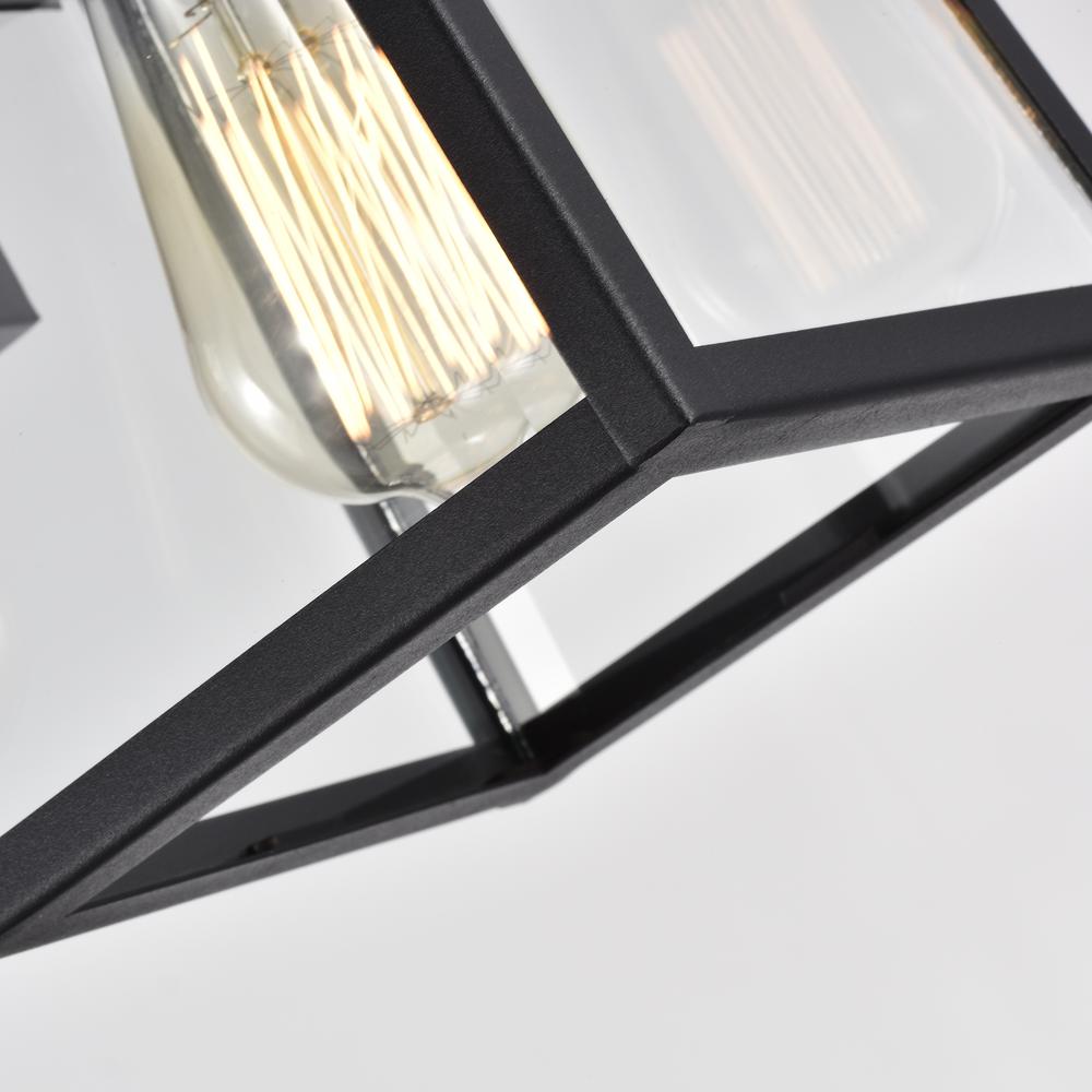 CHLOE Lighting ORLY Transitional 1 Light Textured Black Outdoor Wall Sconce 11" Height. Picture 4