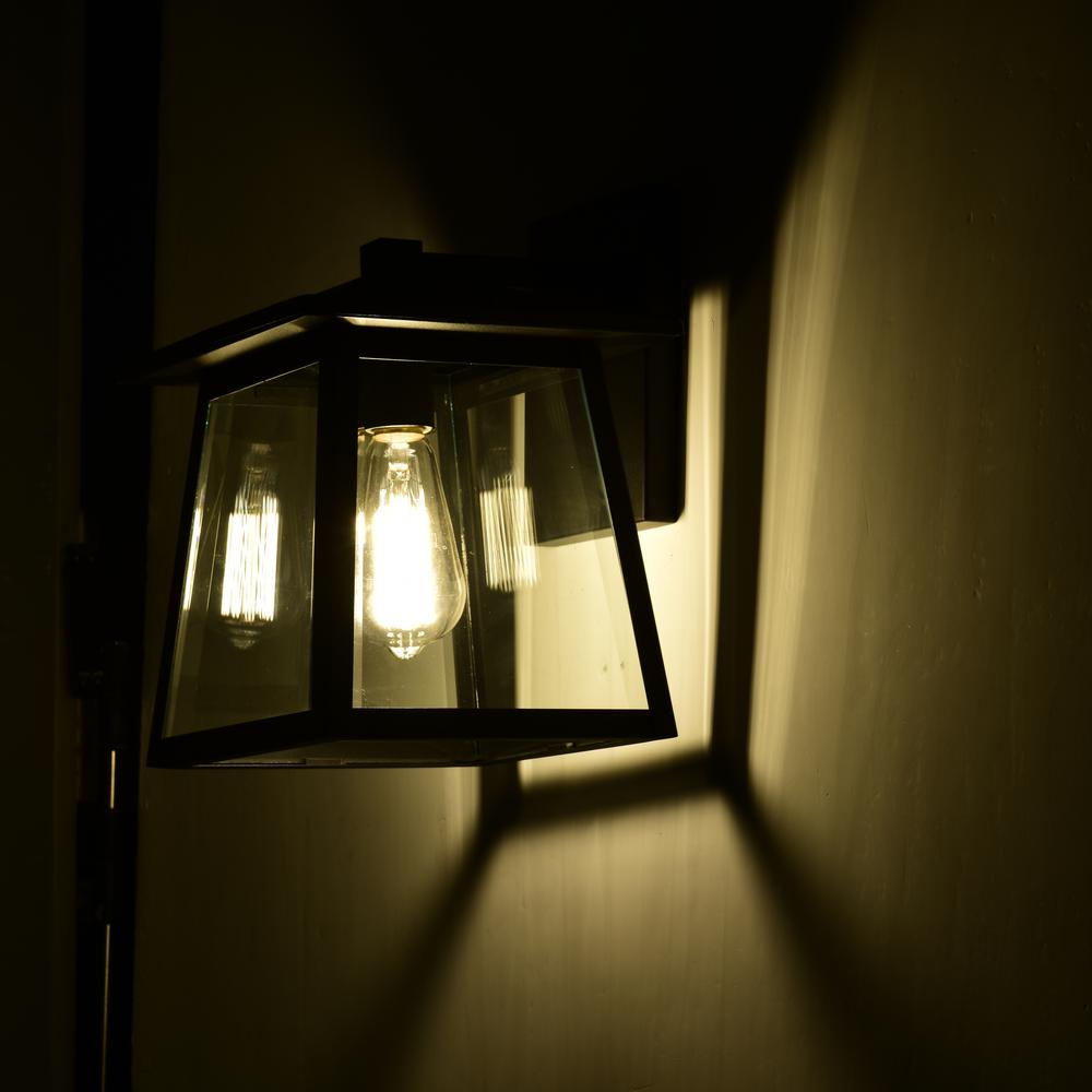 CHLOE Lighting ORLY Transitional 1 Light Textured Black Outdoor Wall Sconce 11" Height. Picture 10