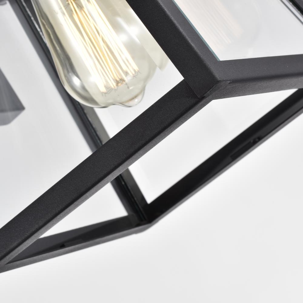 CHLOE Lighting ORLY Transitional 1 Light Textured Black Outdoor Wall Sconce 12" Height. Picture 4