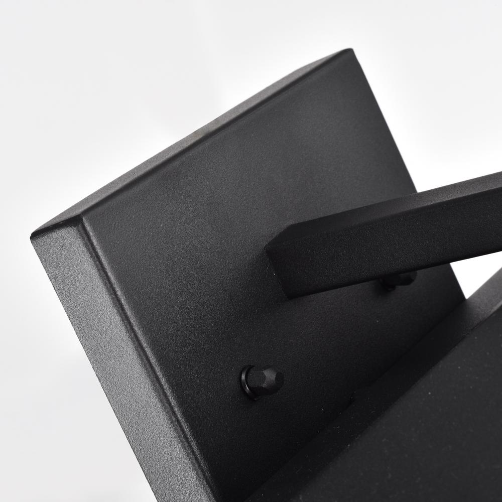 CHLOE Lighting ORLY Transitional 1 Light Textured Black Outdoor Wall Sconce 12" Height. Picture 5
