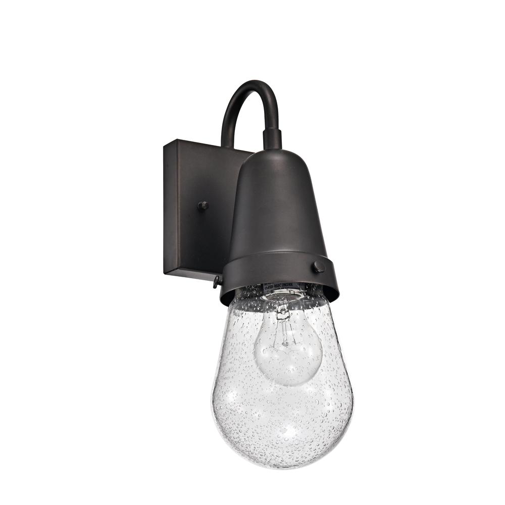 CHLOE Lighting JEFFREE Transitional 1 Light Rubbed Bronze Outdoor Wall Sconce 13" Height. Picture 2