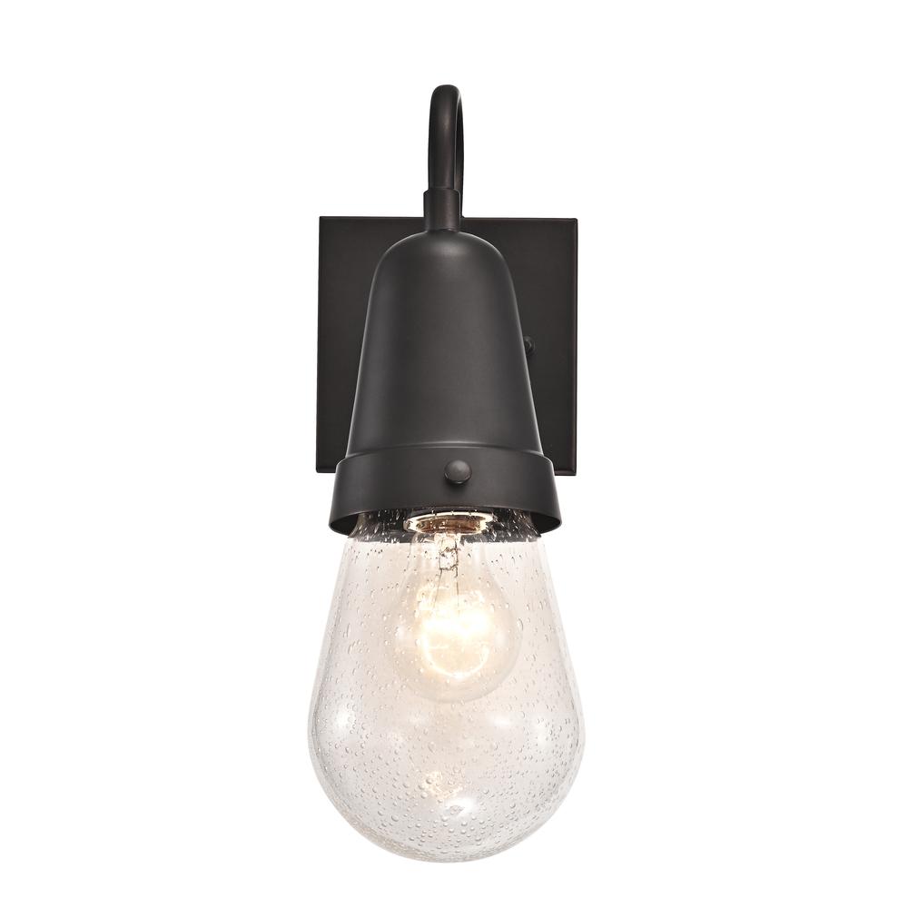 CHLOE Lighting JEFFREE Transitional 1 Light Rubbed Bronze Outdoor Wall Sconce 13" Height. Picture 3