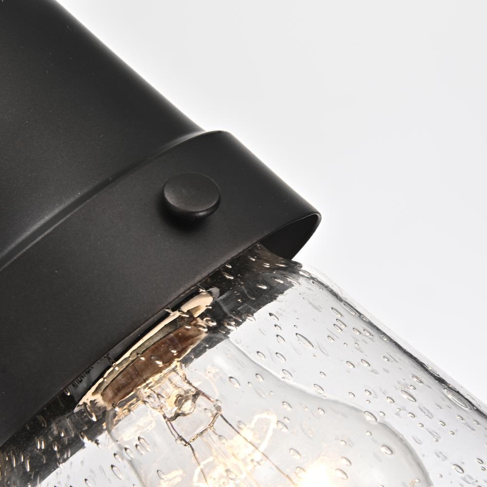 CHLOE Lighting JEFFREE Transitional 1 Light Rubbed Bronze Outdoor Wall Sconce 13" Height. Picture 4