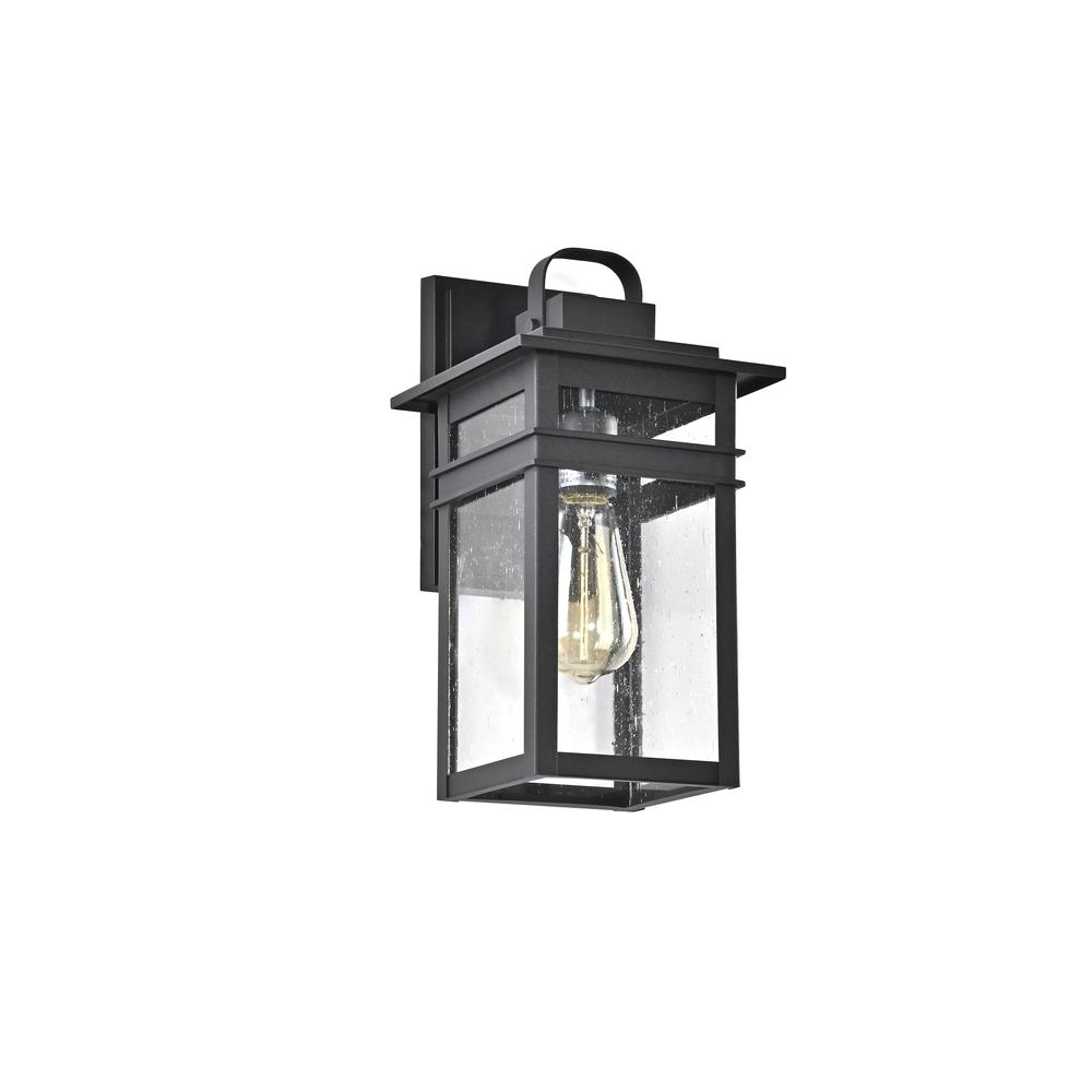 CHLOE Lighting BRIAN Transitional 1 Light Textured Black Outdoor Wall Sconce 13" Height. Picture 2