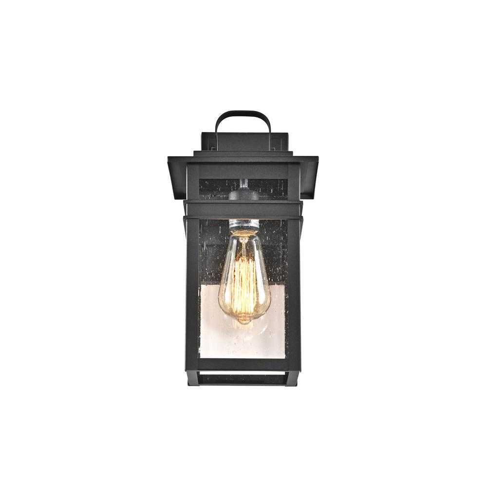 CHLOE Lighting BRIAN Transitional 1 Light Textured Black Outdoor Wall Sconce 13" Height. Picture 3