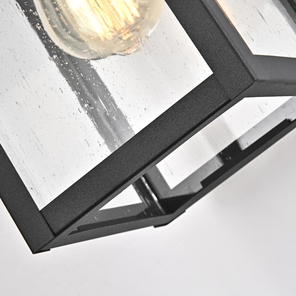CHLOE Lighting BRIAN Transitional 1 Light Textured Black Outdoor Wall Sconce 13" Height. Picture 4