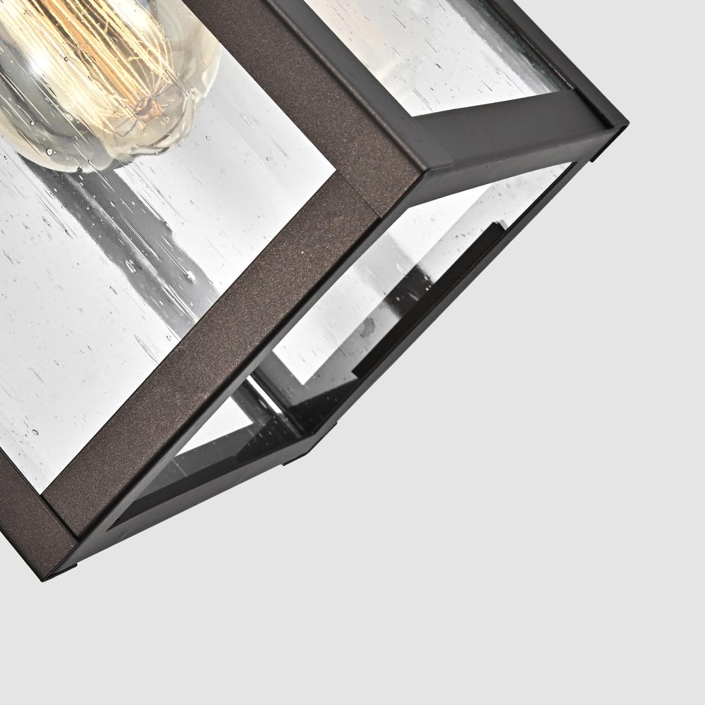 CHLOE Lighting BRIAN Transitional 1 Light Rubbed Bronze Outdoor Wall Sconce 13" Height. Picture 4