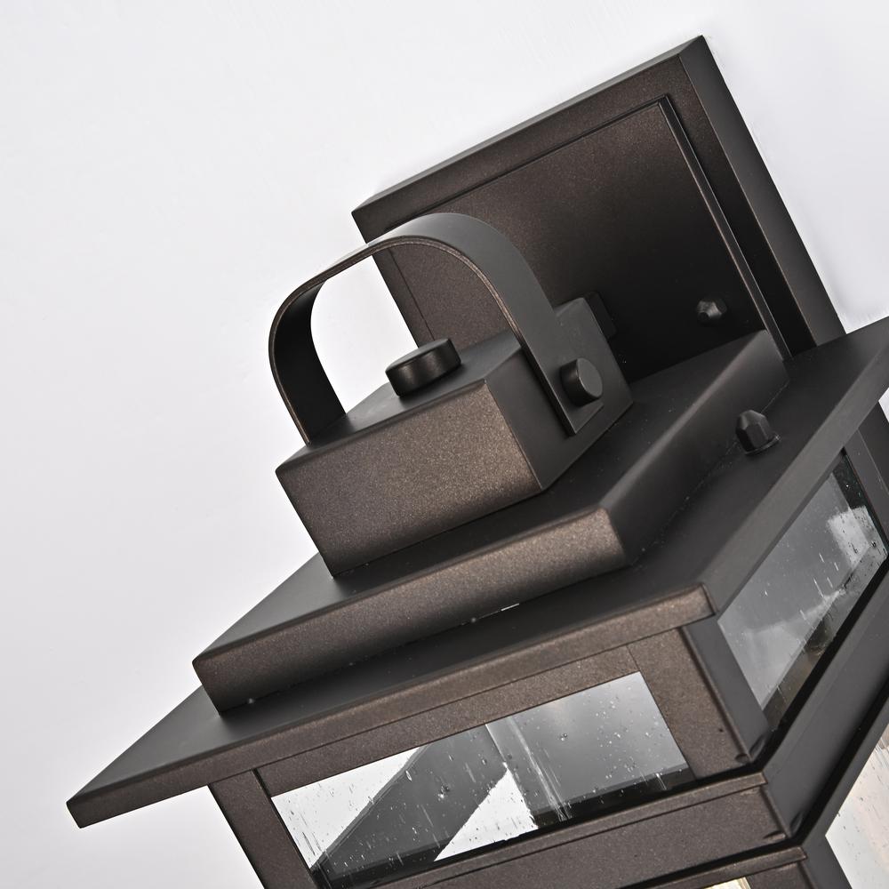 CHLOE Lighting BRIAN Transitional 1 Light Rubbed Bronze Outdoor Wall Sconce 13" Height. Picture 5