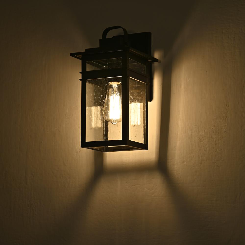 CHLOE Lighting BRIAN Transitional 1 Light Rubbed Bronze Outdoor Wall Sconce 13" Height. Picture 10