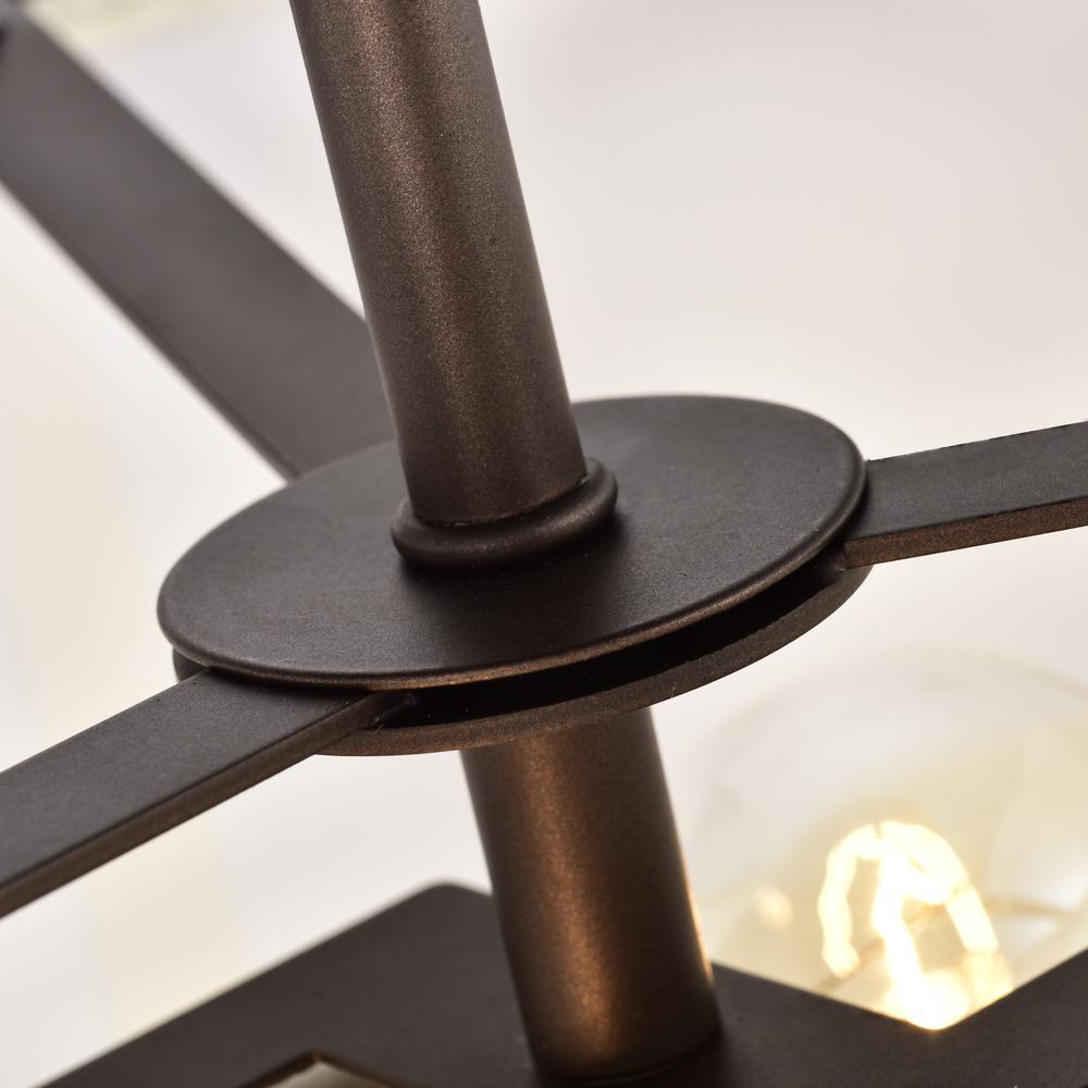CHLOE Lighting BRONX Transitional 2 Light Oil Rubbed Bronze Semi-Flush Ceiling Fixture 13" Wide. Picture 3
