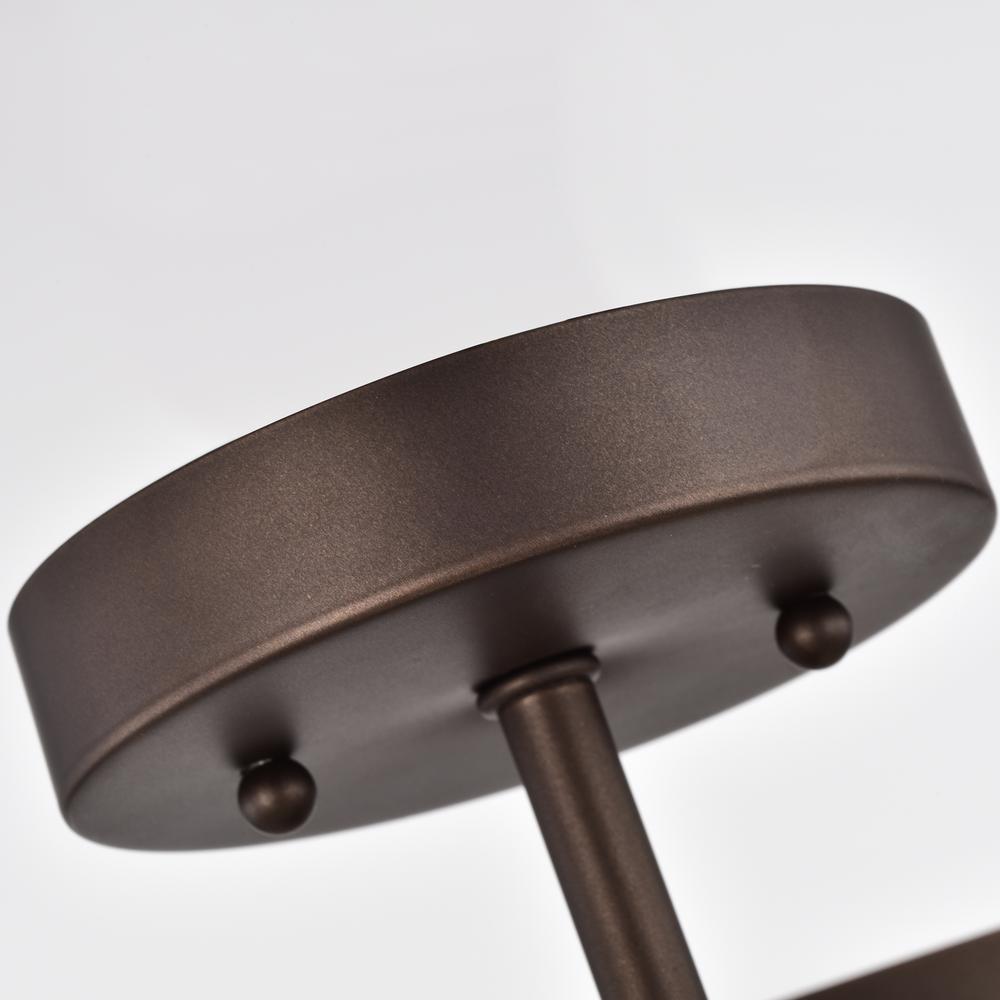 CHLOE Lighting BRONX Transitional 2 Light Oil Rubbed Bronze Semi-Flush Ceiling Fixture 13" Wide. Picture 6