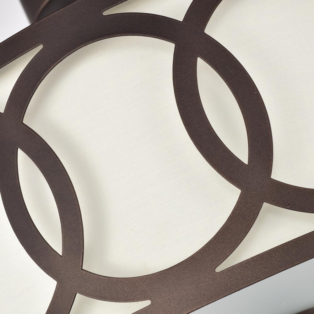 CHLOE Lighting BRONX Transitional 3 Light Oil Rubbed Bronze Semi-Flush Ceiling Fixture 15" Wide. Picture 4