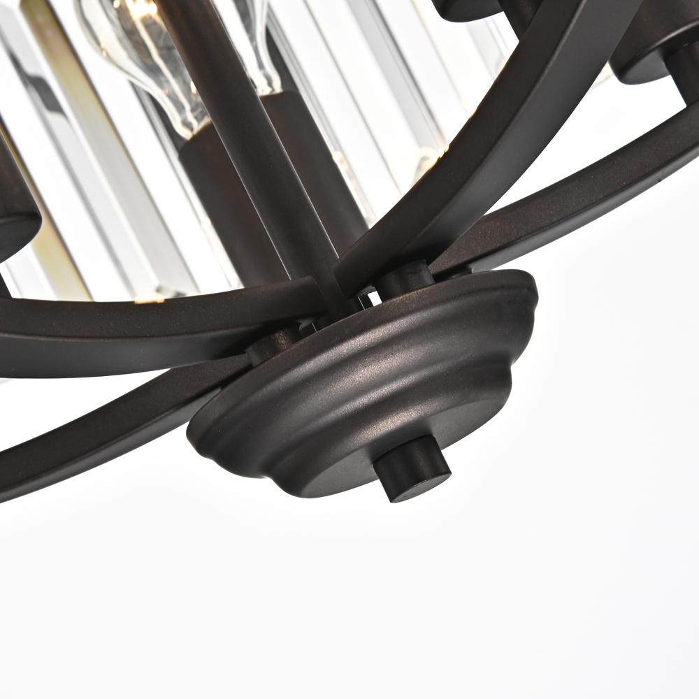 CHLOE Lighting KENNA Transitional 5 Light Rubbed Bronze Ceiling Pendant Fixture 20" Width. Picture 5