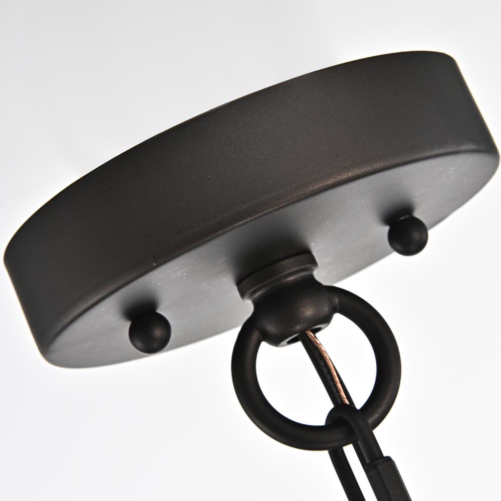 CHLOE Lighting KENNA Transitional 5 Light Rubbed Bronze Ceiling Pendant Fixture 20" Width. Picture 6