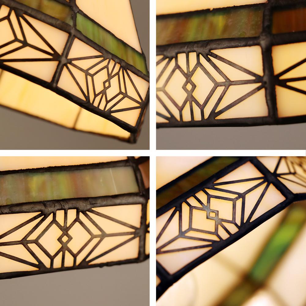 Belle Mission-Style 1 Light Blackish-Bronze Finish Mini Pendant Ceiling Fixture. Picture 3