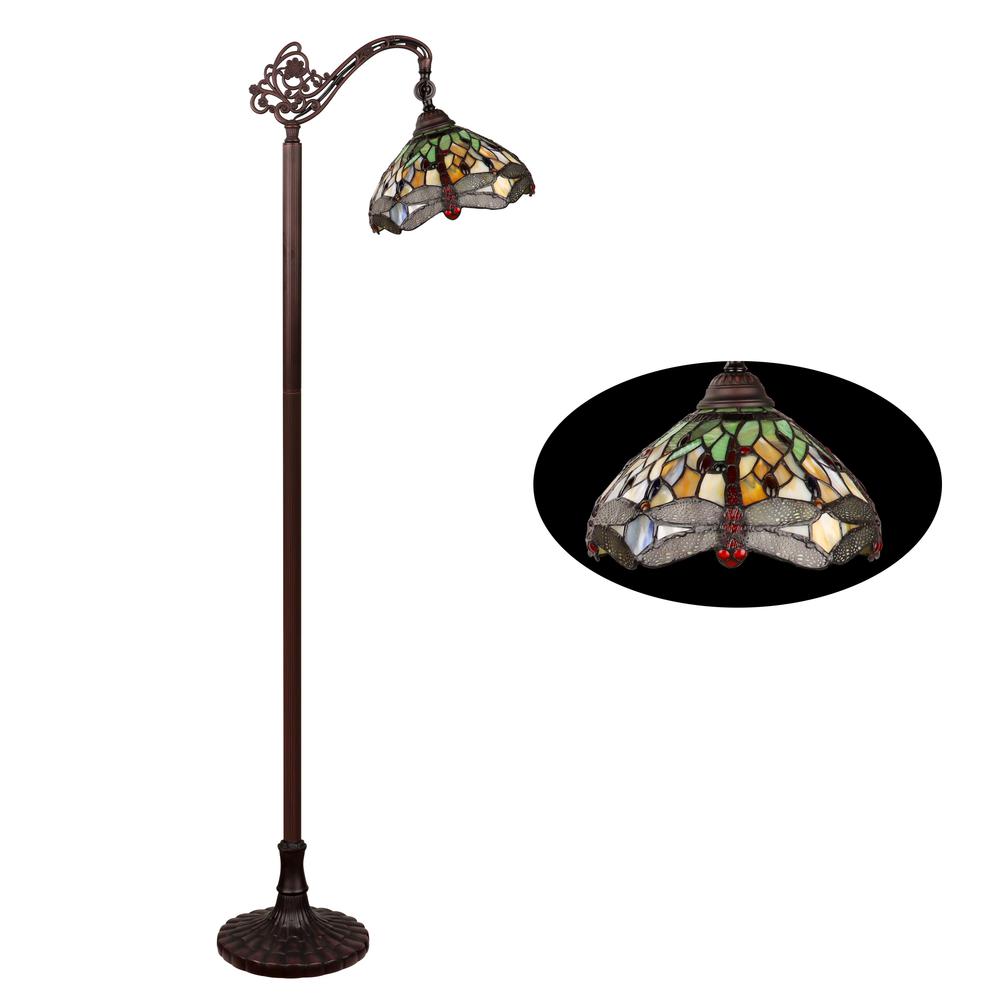 Anisoptera Purity 1 Light Antique Dark Bronze Finish Reading Floor Lamp. Picture 2