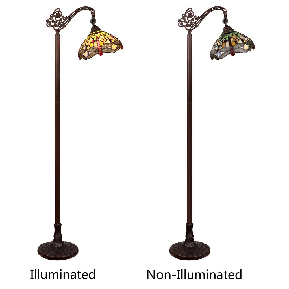 Anisoptera Purity 1 Light Antique Dark Bronze Finish Reading Floor Lamp. Picture 5