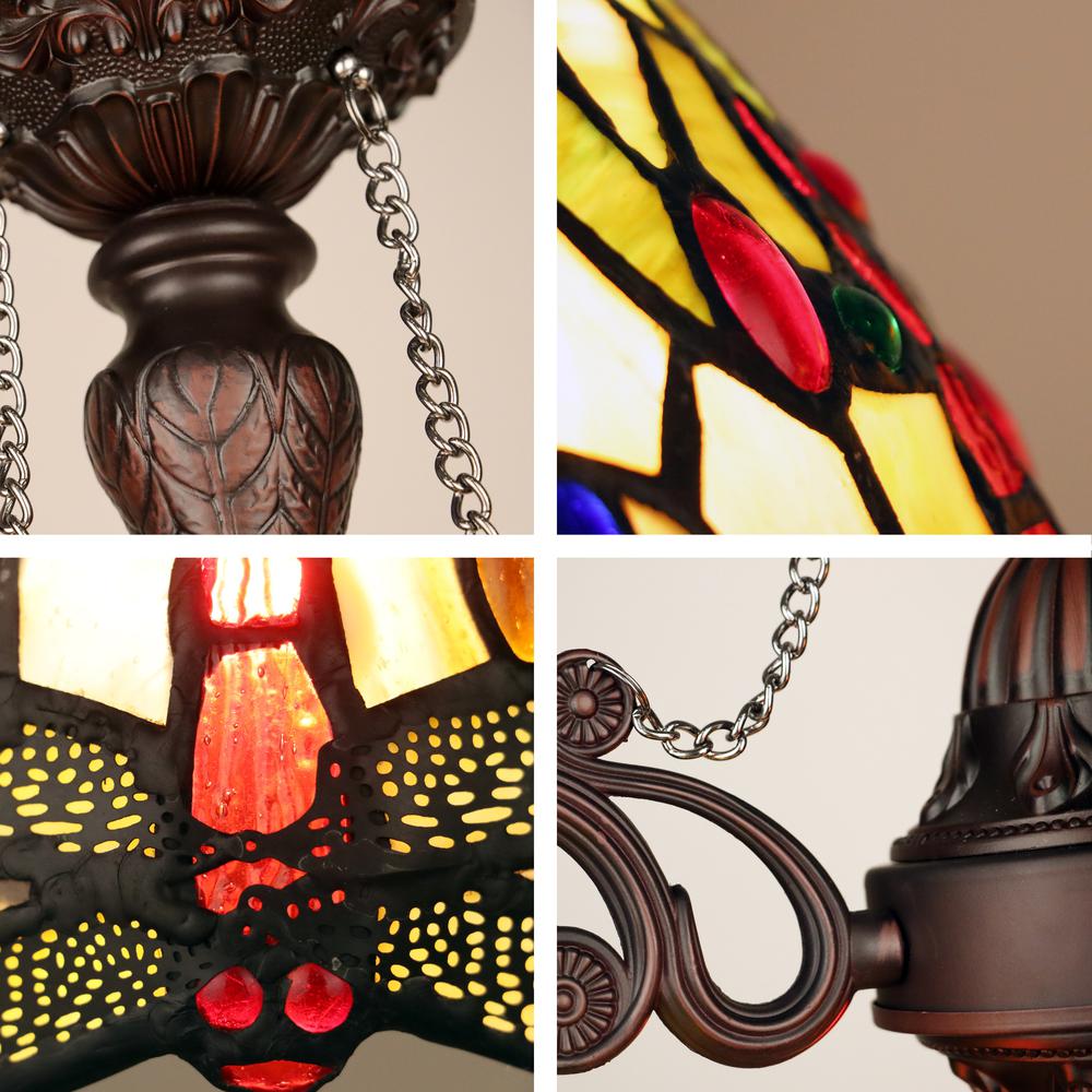 Anisoptera Purity 3-Light Antique Dark Bronze Finish Mini Chandelier 24" Wide. Picture 7